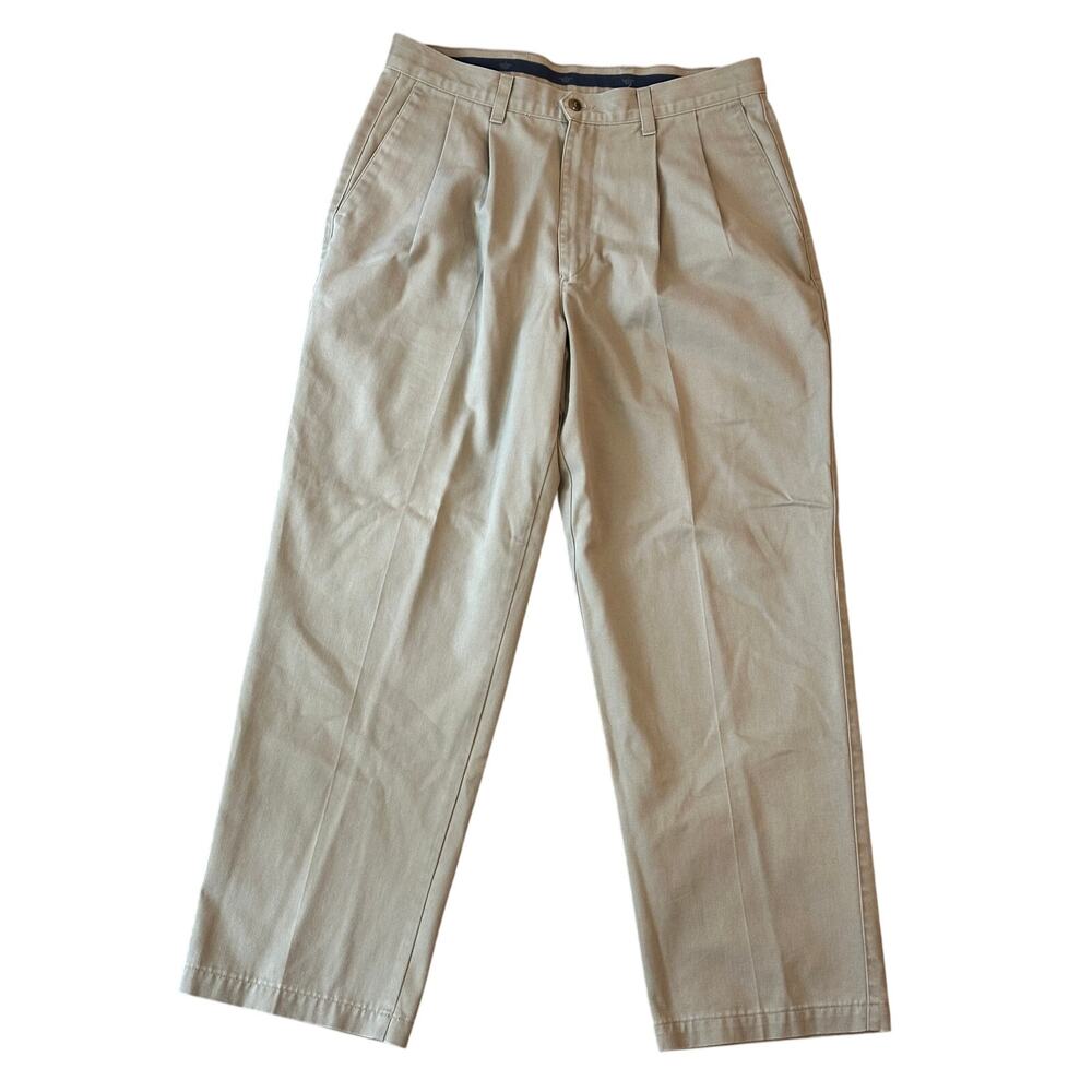 Vintage Dockers Classic Fit Pleated No Wrinkle Trill Pants Size 34 x 30